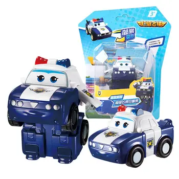 Nueva Temporada de 5 Mini Super Alas Deformación Mini Avión ABS Robot de juguete Figuras de Acción Super Ala ZOEY/SCOOP de Transformación de los juguetes
