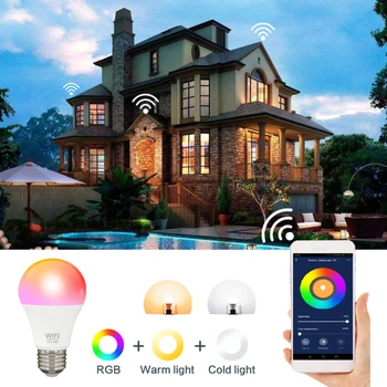 NUEVA tuya hogar Inteligente wifi Bombilla E14 E27 9W Dimmable led de la lámpara de apoyo Alexa principal de Google vida inteligente aplicación de automatización de control remoto