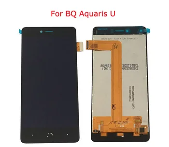 Para BQ Aquaris U / Para Aquaris U Plus / Aquaris U lite Pantalla LCD y la Pantalla Táctil de la Asamblea Negro Color Blanco con la herramienta de+cinta