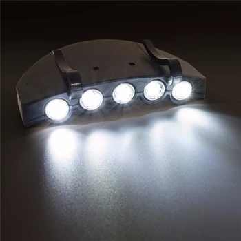 Proyector de LED Luz de la Pesca de la Cabeza de la Linterna Conveniente para al aire libre proyector de LED 5 LED Ultra Brillante de la Tapa de Lámpara De pinza Flash / Constante EN