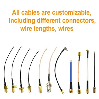 SMA macho cable de Extensión de 5 Cable de U. FL IPX Conector de Antena de RF Cable Flexible de Puente PCI de la Tarjeta WiFi SMA Jack para IPX RG178