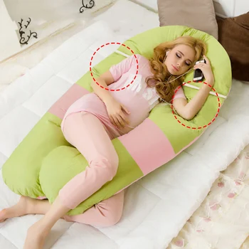 Suave de las Mujeres Embarazadas Almohada Embarazo Dormir de medio Lado Cojín Multi-función Lactancia Embarazo de Apoyo Almohada Almohada de la Cintura