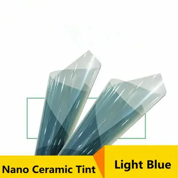 SUNICE VLT88% Nano Cerámica solar tinte película de la ventana del vehículo vidrio Adhesivo de la película Solares de Película de Tinte UV Rechazo de la película 0.5*4M