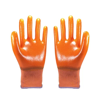 Tendón de ternera guantes recubiertos con sumerge de caucho resistente al desgaste puro plástico pvc impermeable acuáticos engrosamiento de guantes