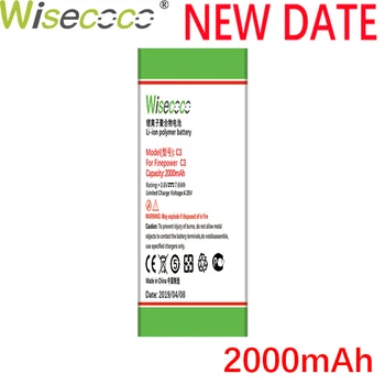 Wisecoco FinePower C3 2000mAh de la Batería Para FinePower C3 C 3 Teléfono Móvil Última Producción de Alta calidad de la Batería+Número de Seguimiento