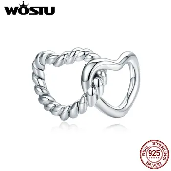 WOSTU 2020 nuevo envío libre más Cerca de los Corazones Cuelgan cordón de ajuste Original de Pandora encantos de plata 925 pulsera de la joyería de hacer