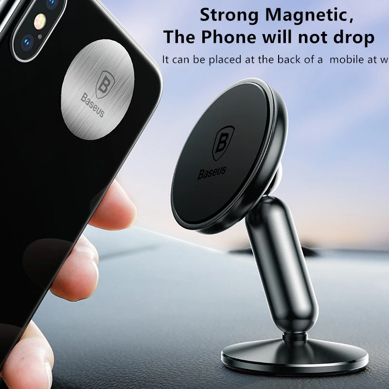 Para iPhone x 8 7 6S Plus Panel de montaje Universal Coche Magnético Soporte Soporte WQ