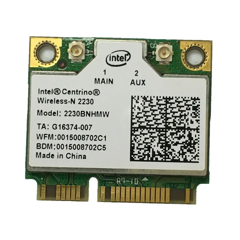 Intel Centrino 2230 Mini PCI Express Bluetooth 4.0 2230BNHMW IEEE 802.11n Wi-Fi/Bluetooth Combo Adapter 300 Mbps 