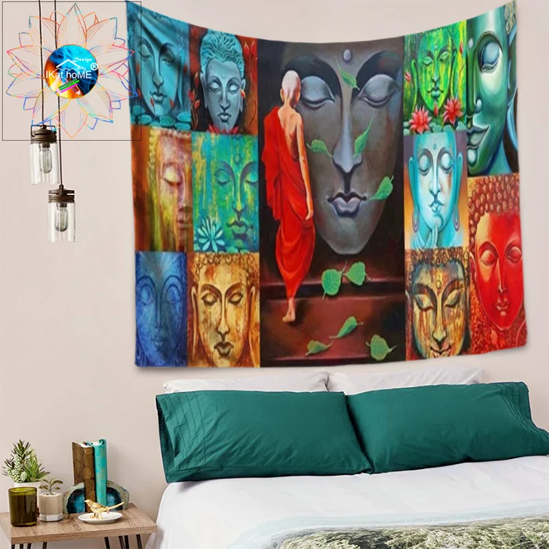Hippie Trippy Mandala Tapiz Colgante psicodélico Pared Arte Decoración tapices AET 