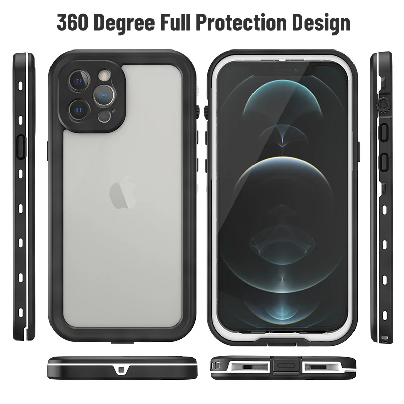 360 ° Funda Completa De Silicona Transparente De Protección Armadura Shell para iPhone 8 7 Plus X